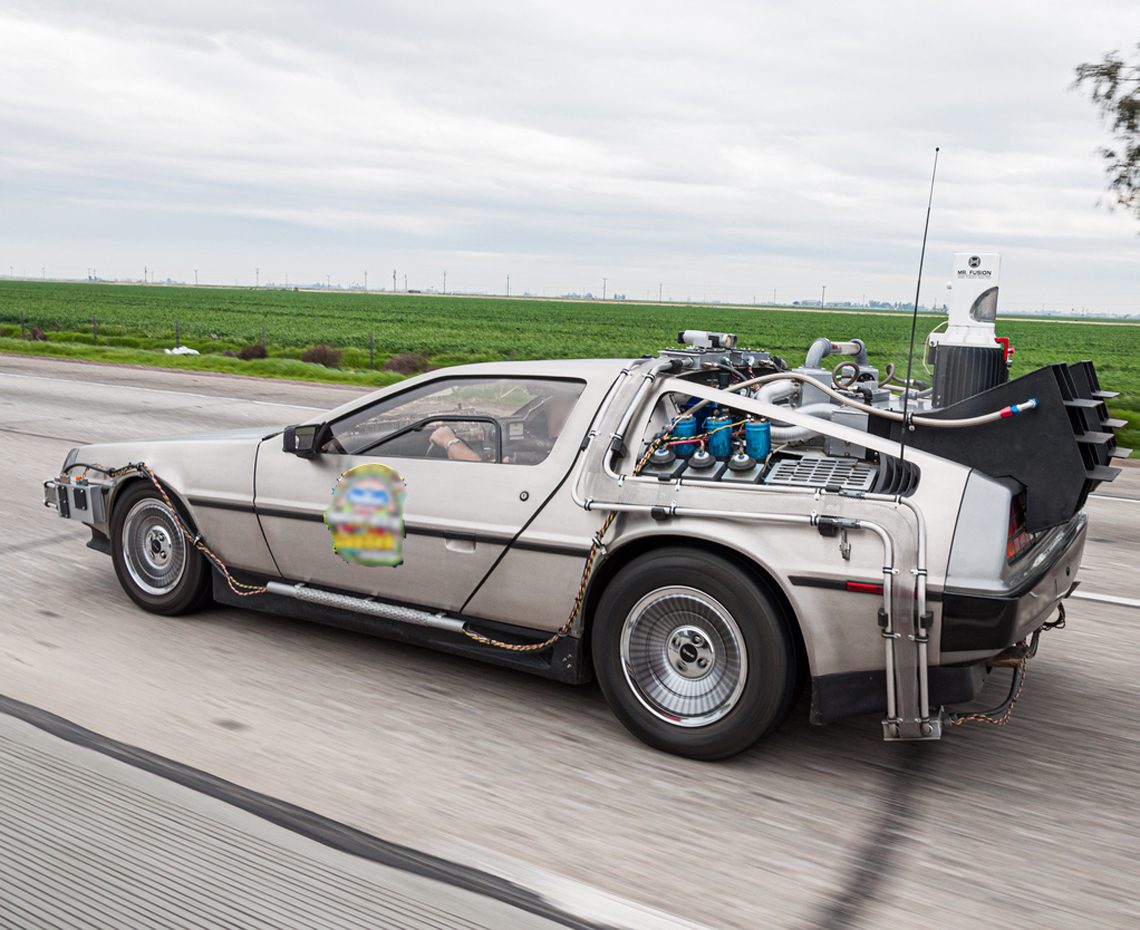 DMC DeLorean, Back to the future car, during Fireball Transcontinental Run 2010 event