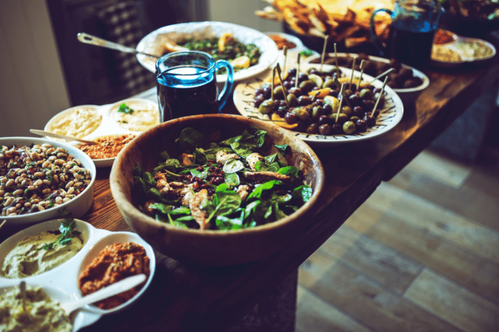 A selection of salads