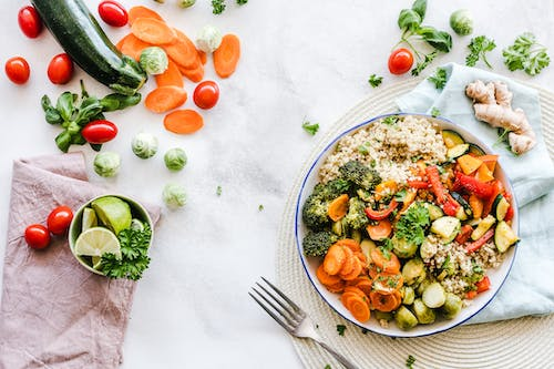 a bowl of Keto salad